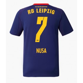 Pánské fotbalový oblečení RB Leipzig Antonio Nusa #7 Venkovní košile 2025-26 Krátkým Rukávem